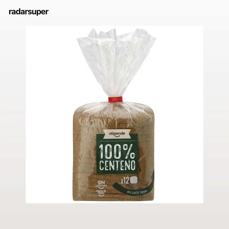 Pan de molde 100% centeno sin lactosa Alipende 450 g