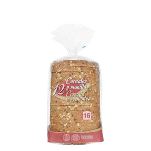 Pan de molde 12 cereales y semillas