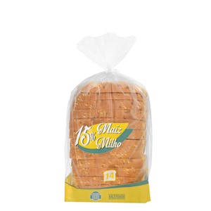 Pan de molde 15% maíz
