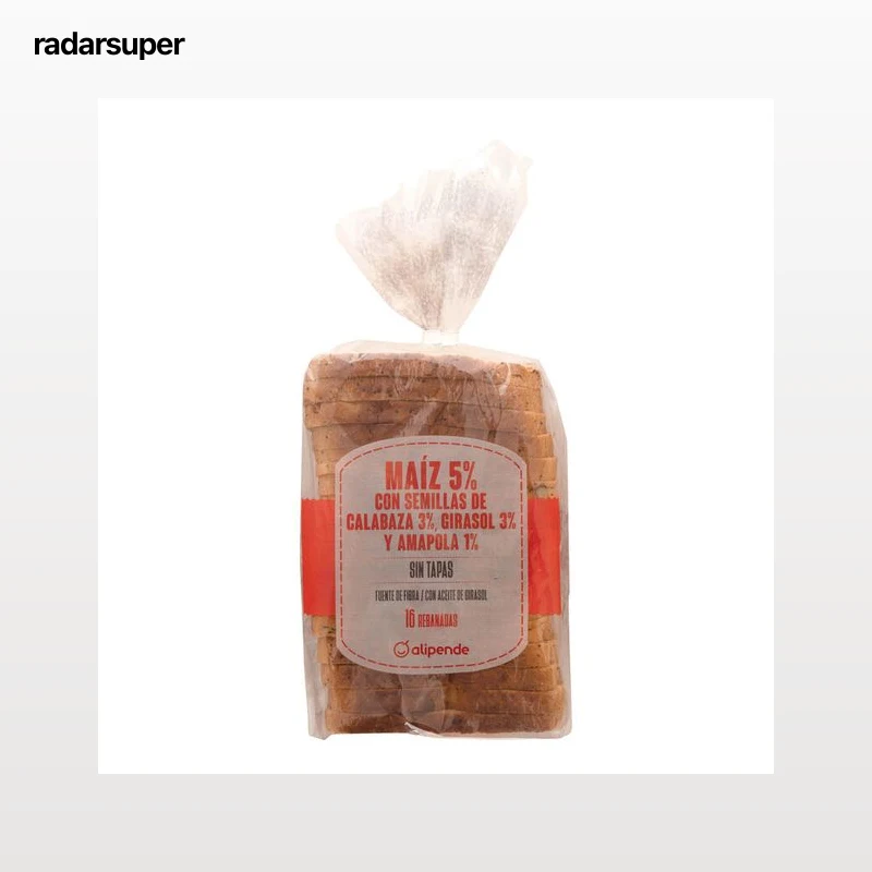 Pan de molde Alipende 500g maíz 5% semillas