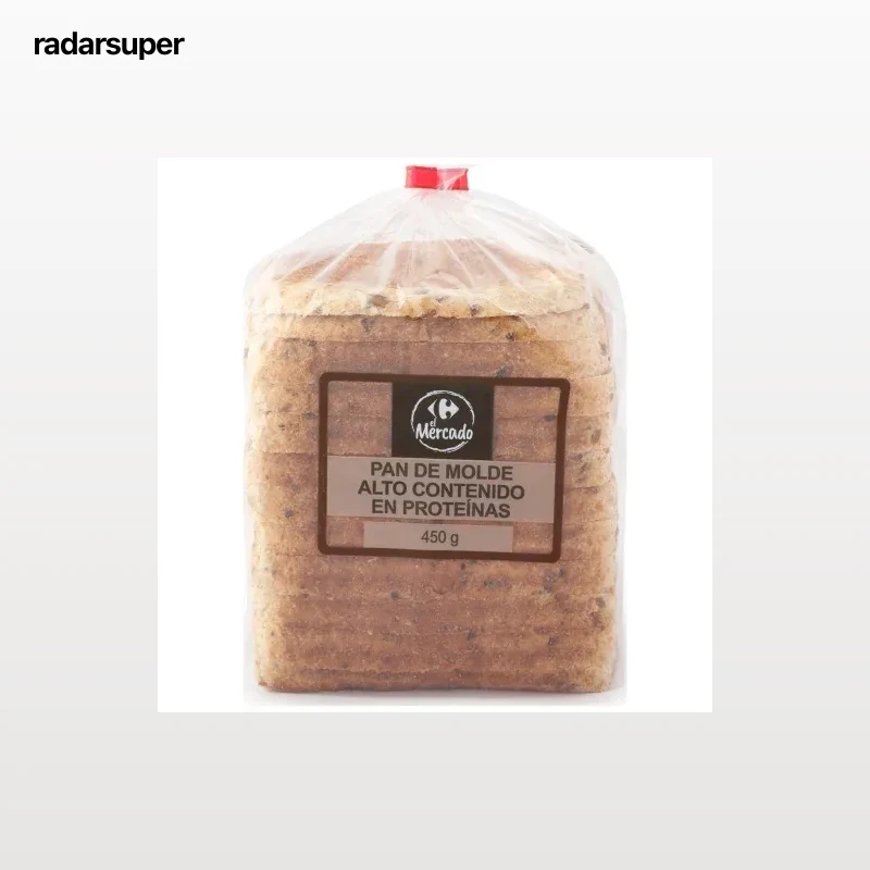 Pan molde alto contenido en proteinas 450 g