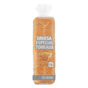 Pan de molde blanco rebanada gruesa