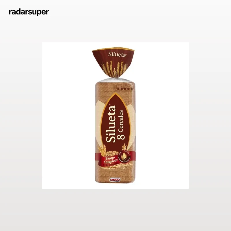 Pan molde integral con 8 cereales y semillas Bimbo Silueta 600 g.
