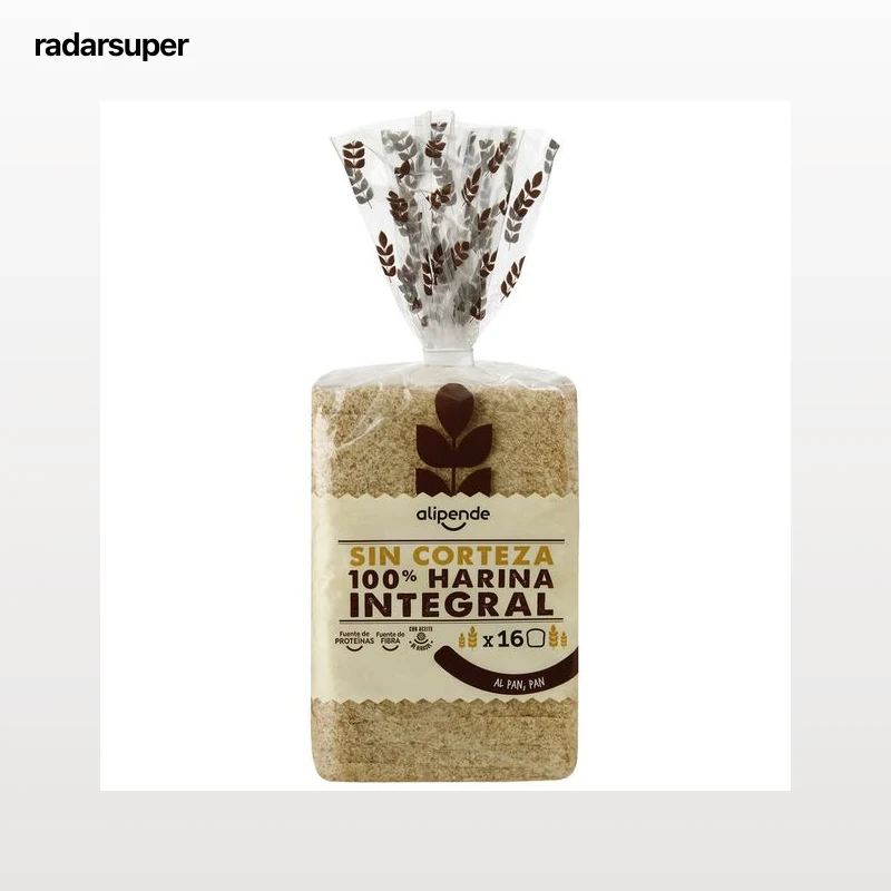 Pan de molde integral sin corteza Alipende 450g