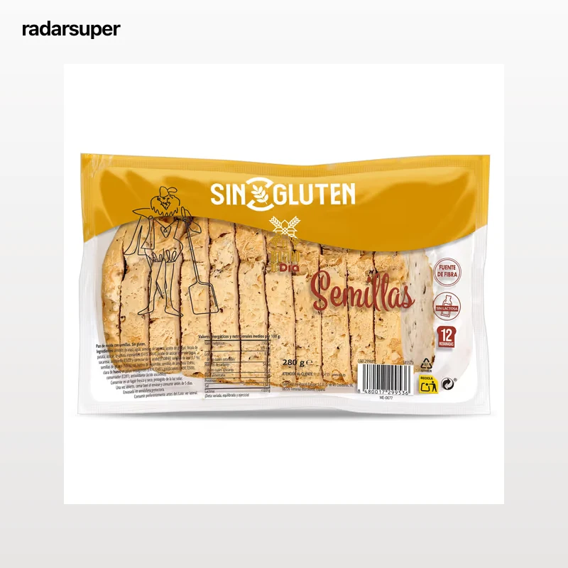 Pan de molde con semillas sin gluten El molino de Dia 280 g