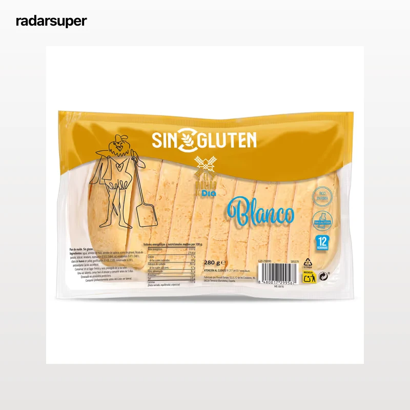 Pan de molde sin gluten El molino de Dia 280 g