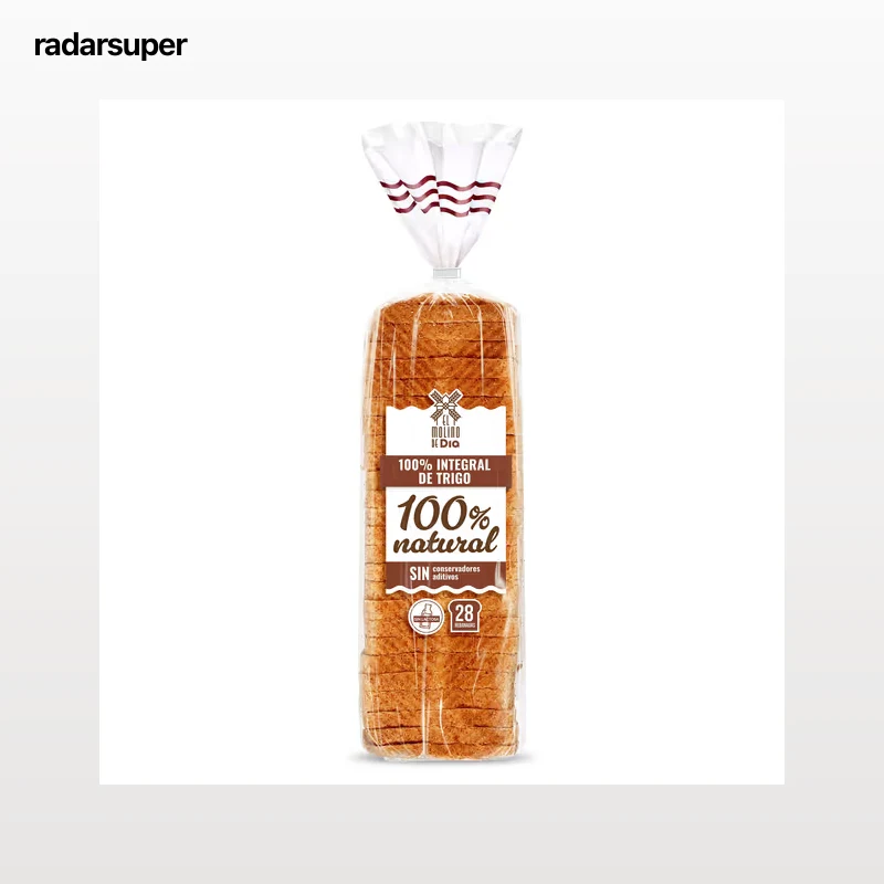 Pan de molde trigo integral El molino de Dia 820 g