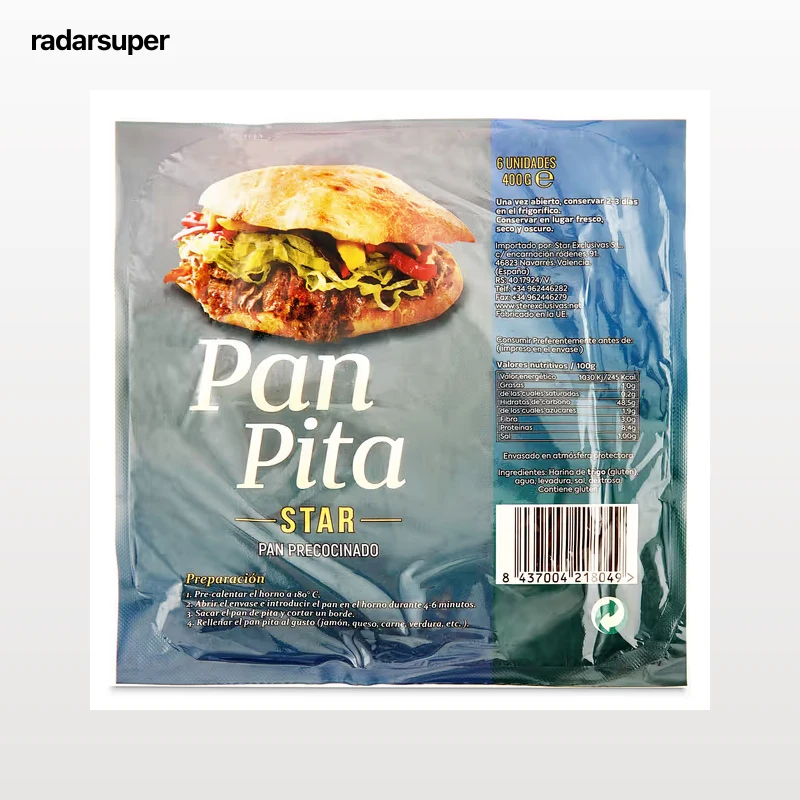 Pan de pita precocido Star 400 g