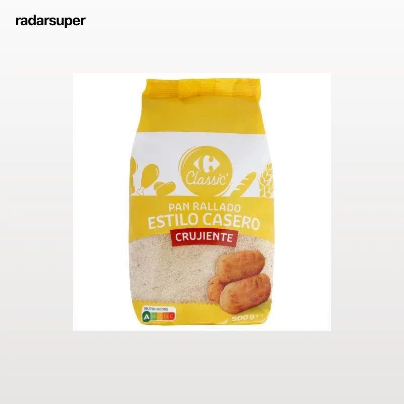 Pan rallado casero crujiente Classic Carrefour 500 g.