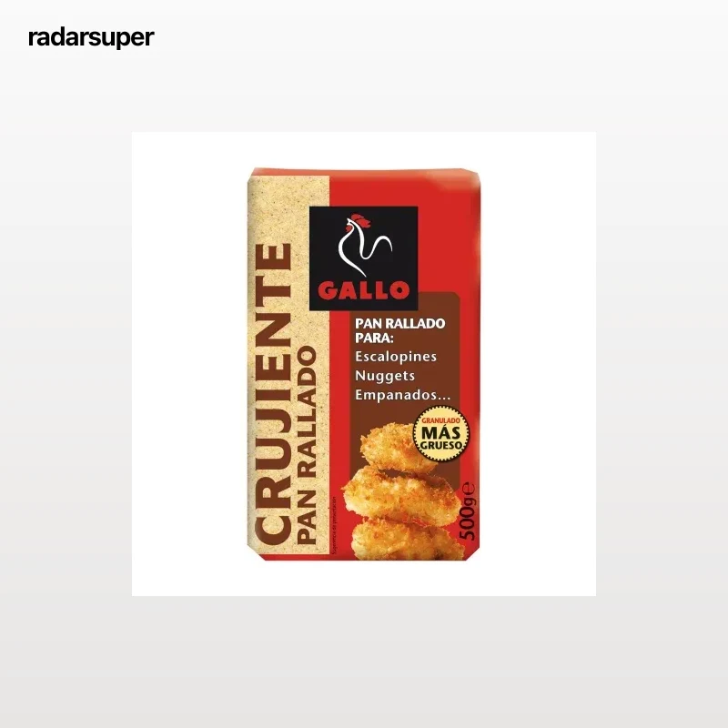 Pan rallado crujiente para rebozar Gallo 500 g.