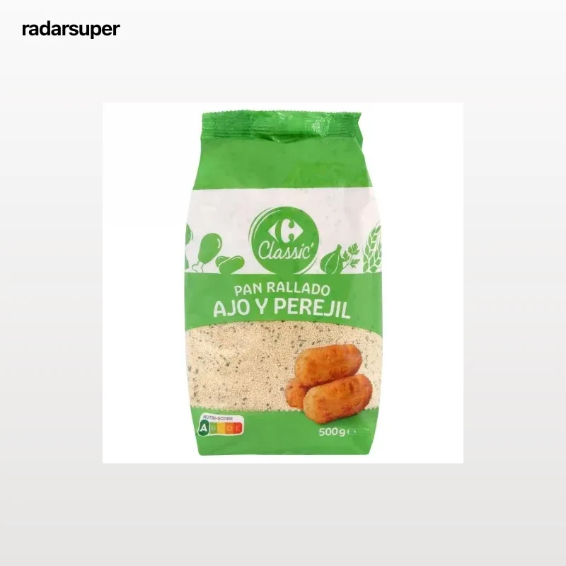 Pan rallado de ajo y perejil Classic Carrefour 500 g.