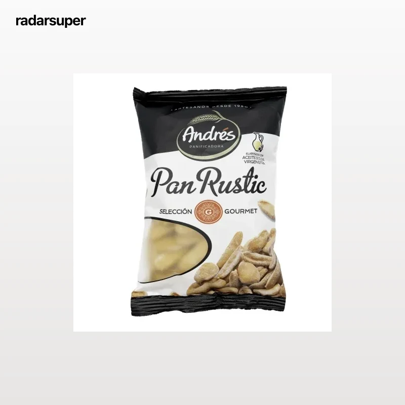 Pan rustico con aceite de oliva Andrés 140 g.