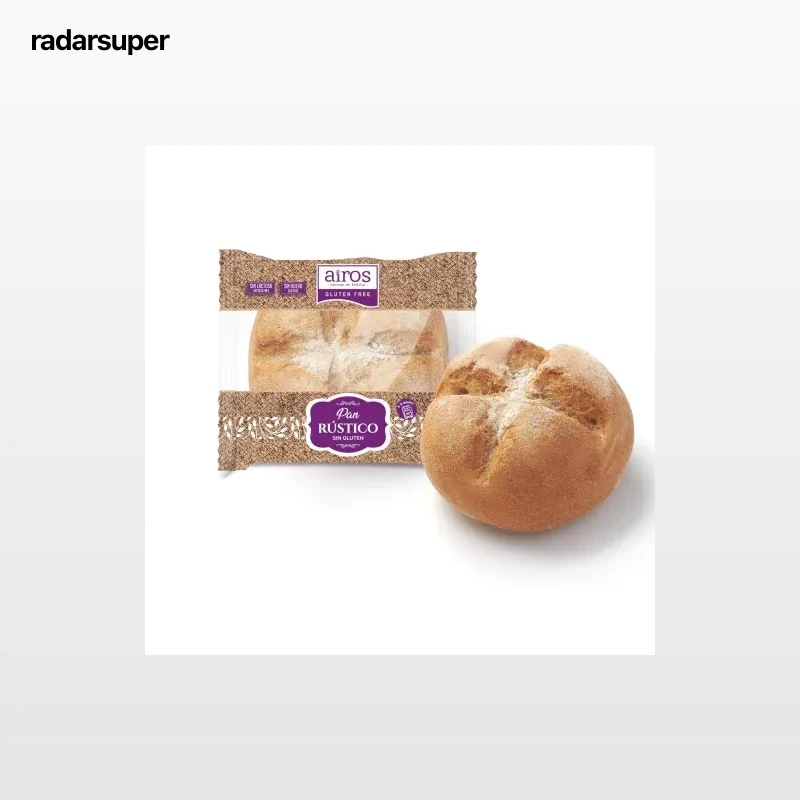 Pan Rústico Redondo Airos sin gluten y sin lactosa 85 g