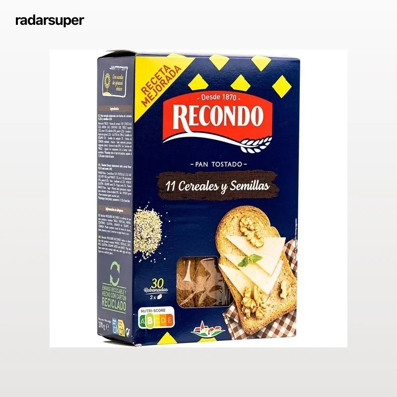 Pan Tostado 11 Cereales y Semillas