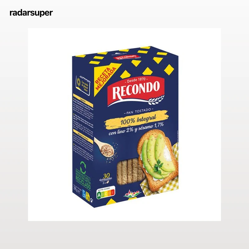 Pan tostado integral Recondo 30 uds