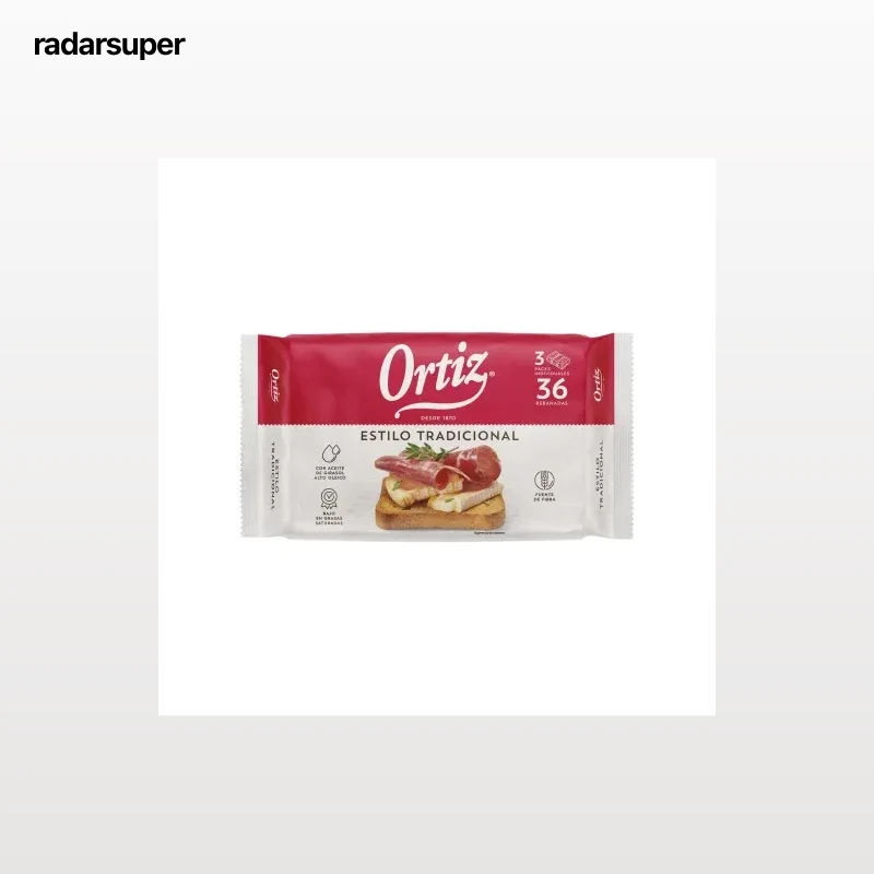 Pan tostado Ortiz 320 g.