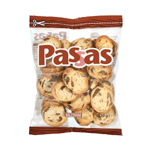 Pan tostado pasas