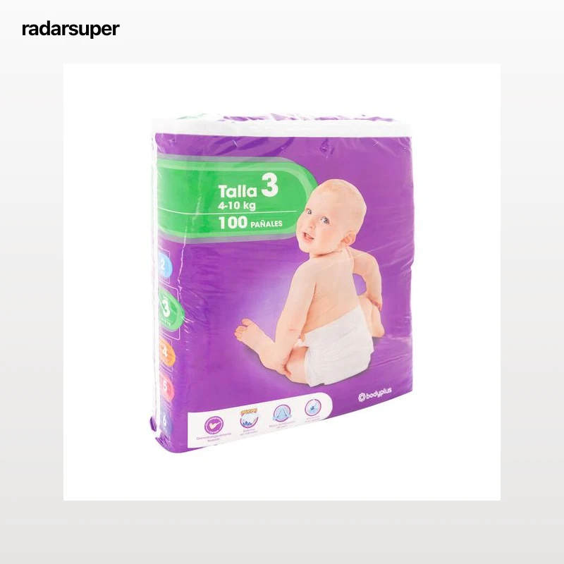 Pañal Bodyplus 100 uds talla 3 4-10kg