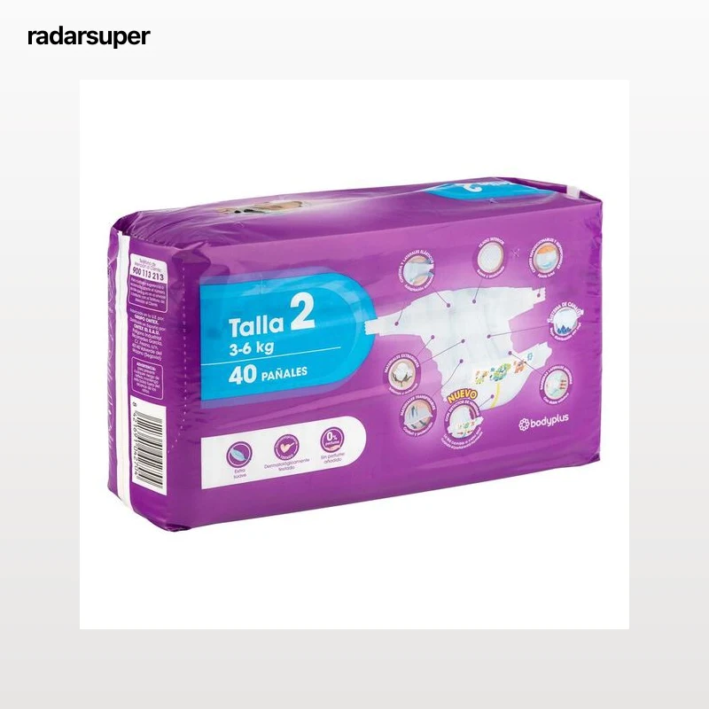 Pañal Bodyplus 40 unidades Talla 2