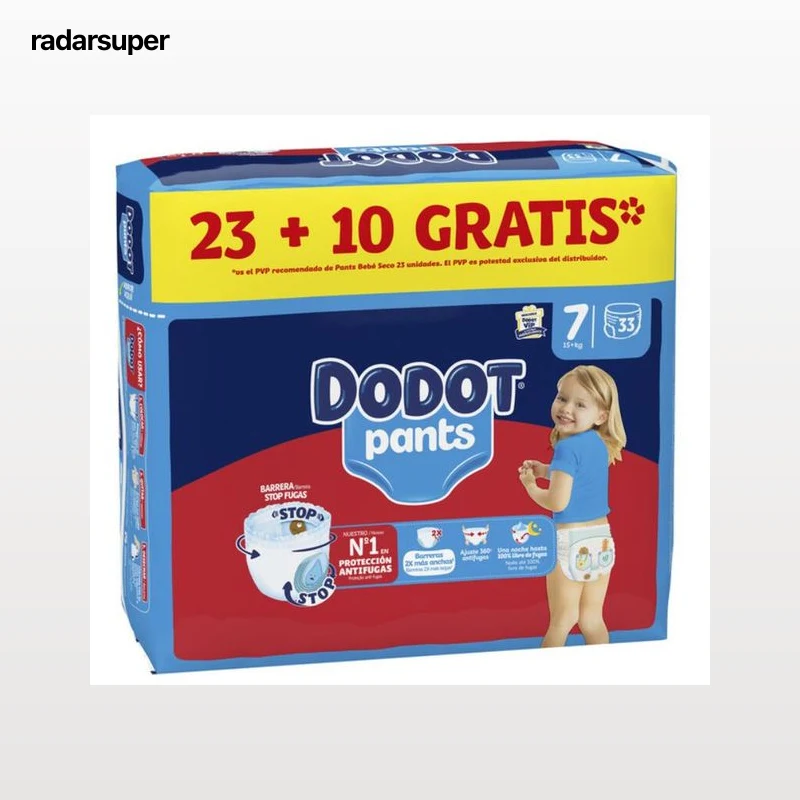 Pañal Dodot pants 23+10ud talla 7