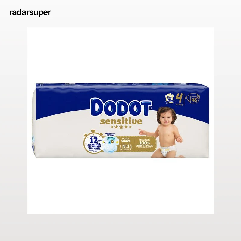 Pañal Dodot sensitive 48 unidades talla 4 (de 9 a 14 kg)