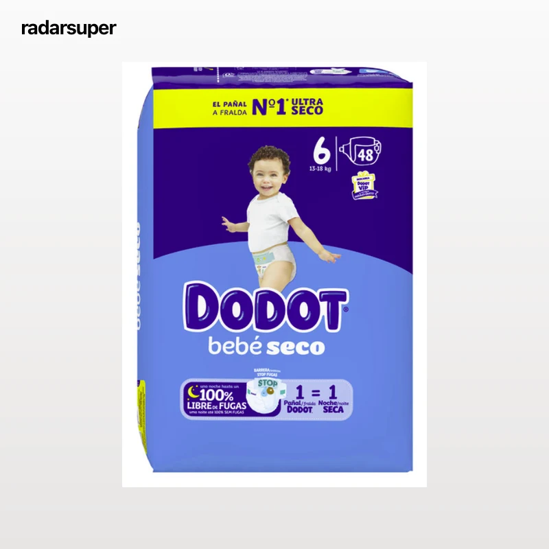 Pañal dodot talla 6 paquete de 48 unidades