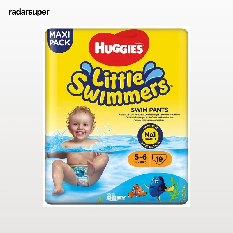 Pañales bañador Huggies Little Swimmers 12-18kg 19 uds