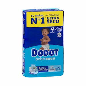 Pañales bebé talla 4 Dodot de 9-14 kg