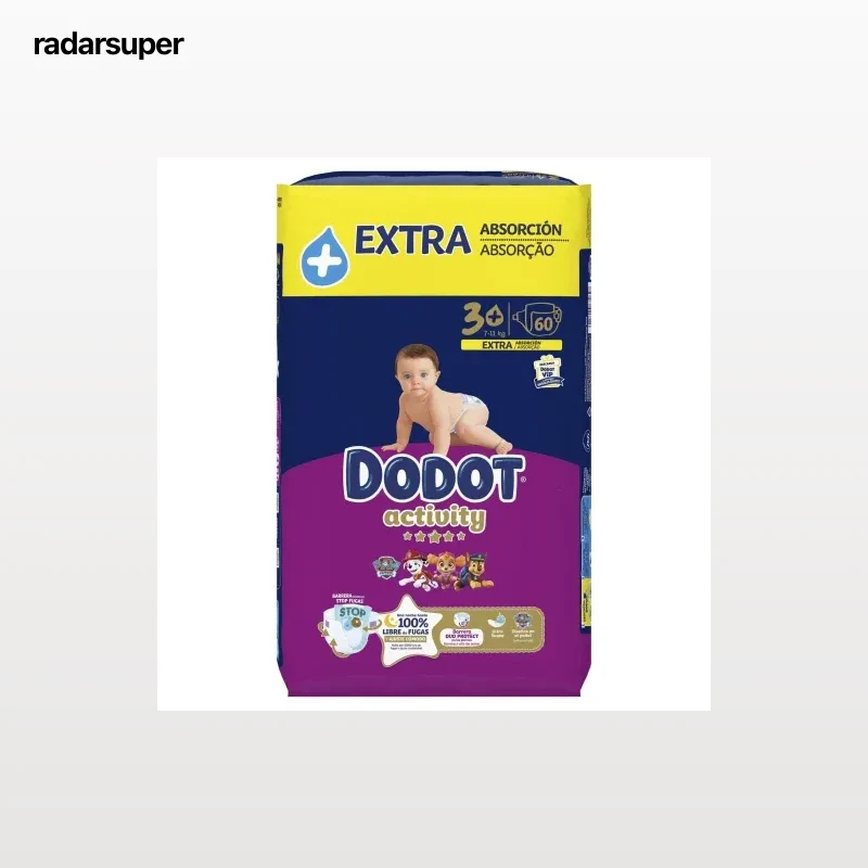 Pañales Dodot Activity T3 (7-11 kg.) 60 ud.