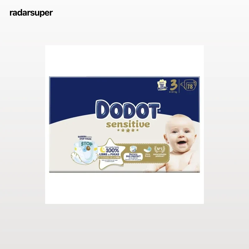 Pañales Dodot Sensitive T3 (6-10 kg) 78 ud.