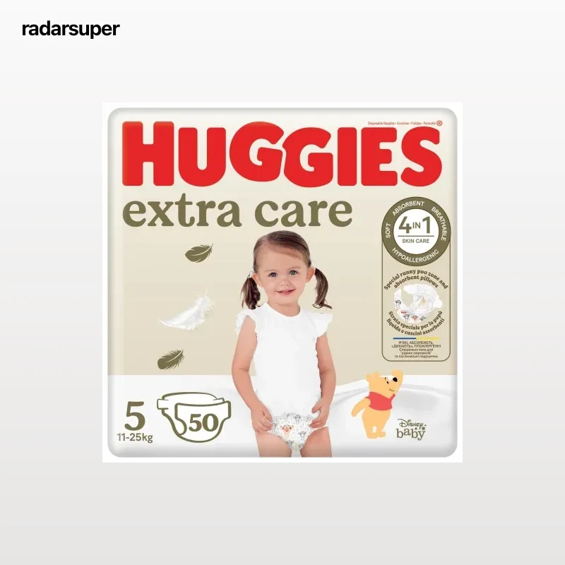 Pañales extra care Huggies T5 (11-25 kg) 50 ud.
