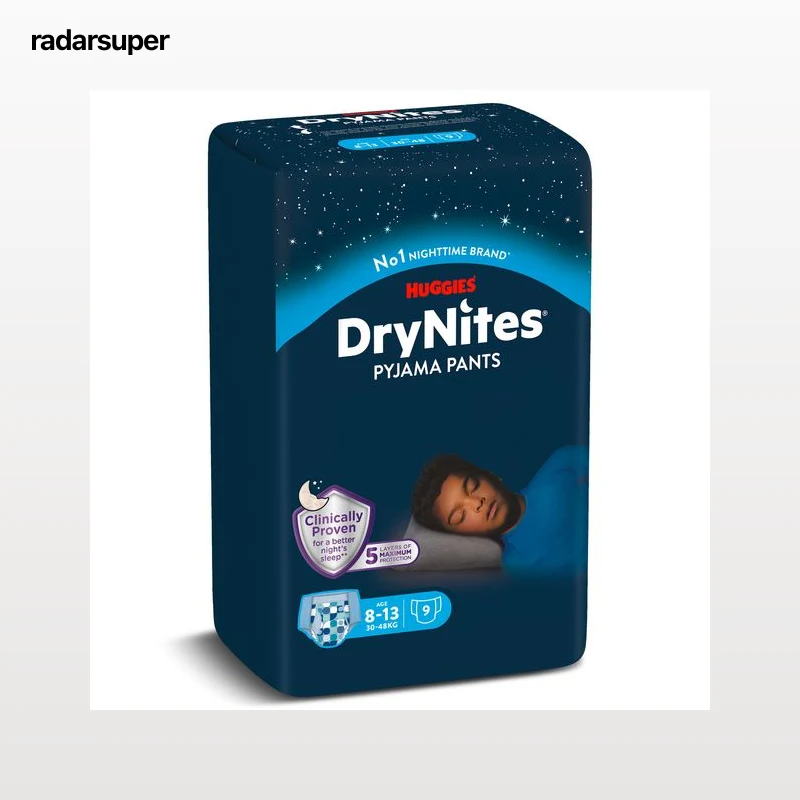 Pañales de noche infantiles de 8 a 13 años Huggies DryNites 9 unidades