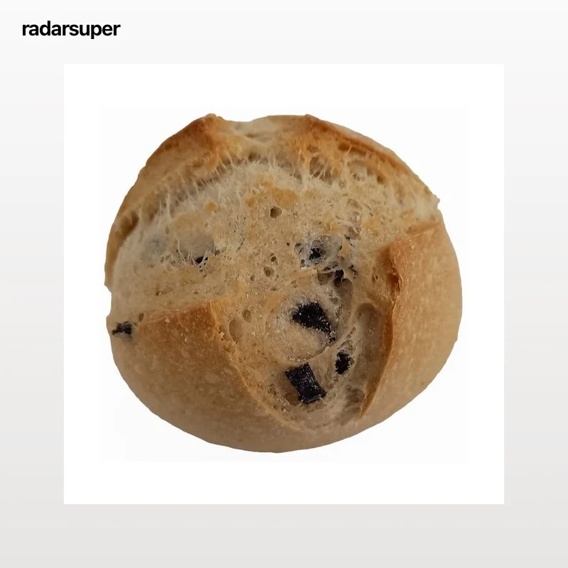 Panecillo con aceite romero y olivas negras 65 g.