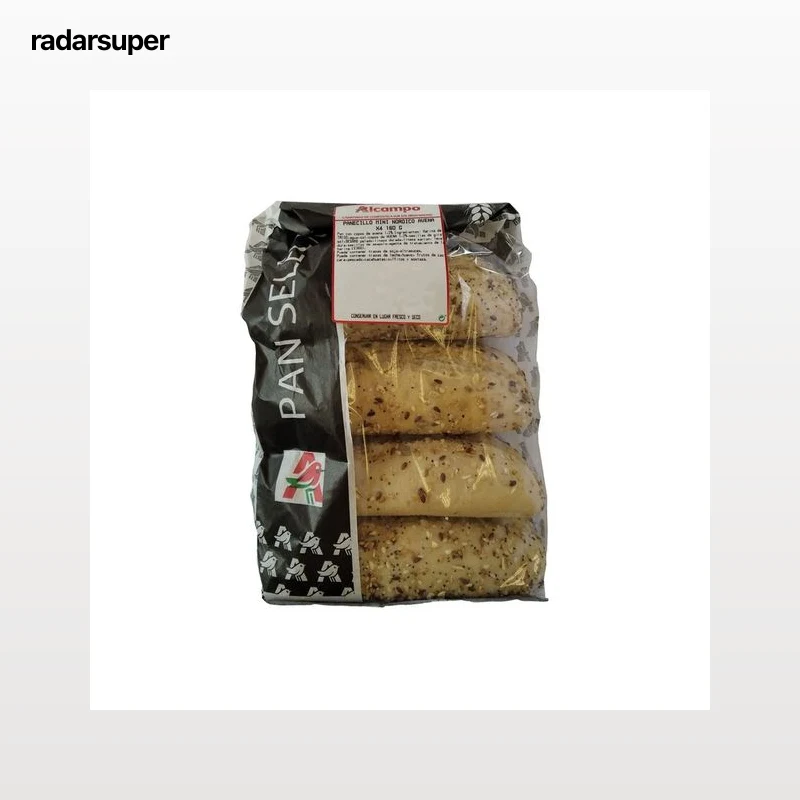 Panecillo mini nórdico avena 4 uds, 160 gr.