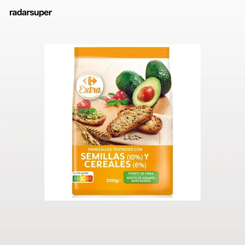 Panecillos multicereales Carrefour Extra 250 g.