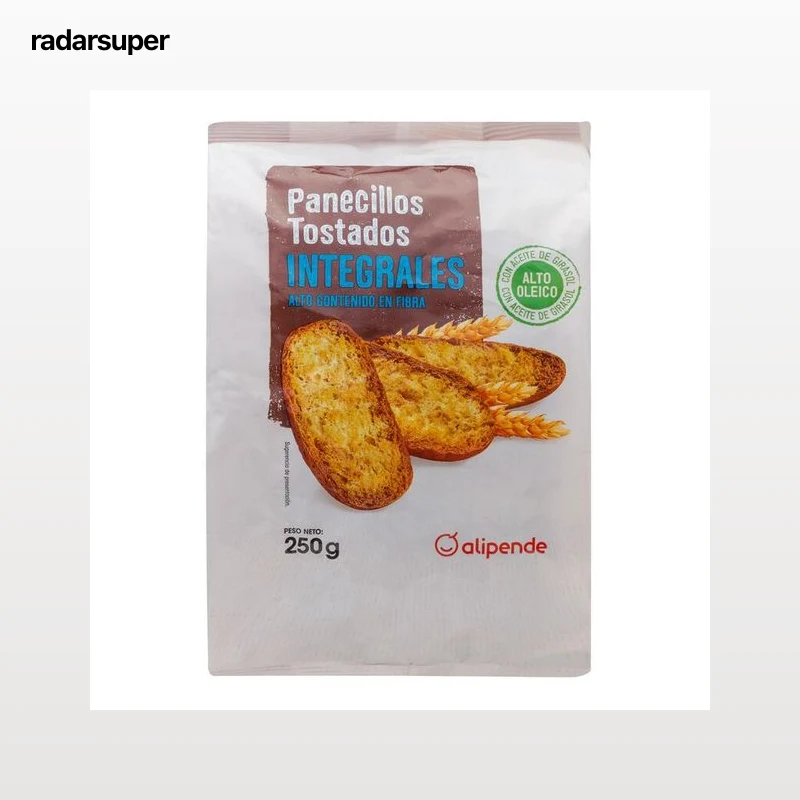 Panecillos tostados integrales Alipende 250g