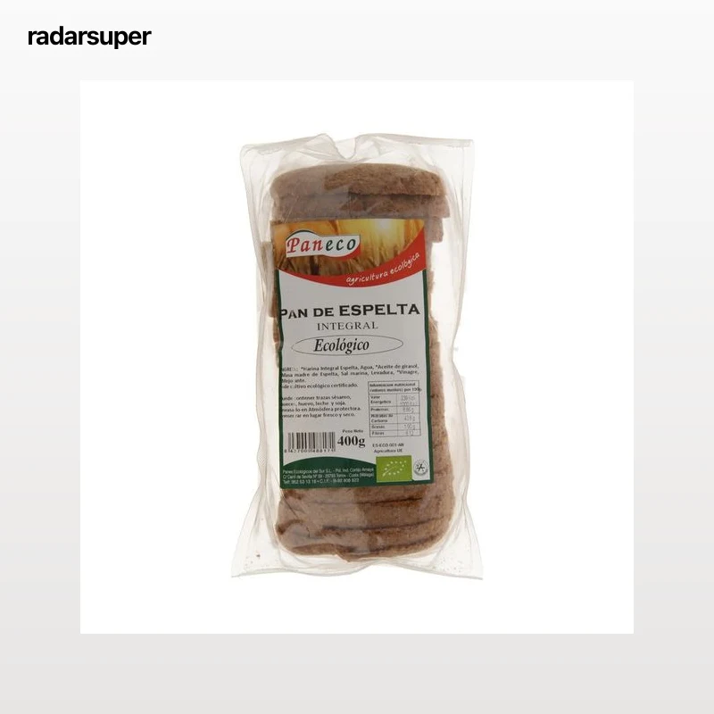 PANECO Pan molde de espelta integral ecológico PANECO 400 g.