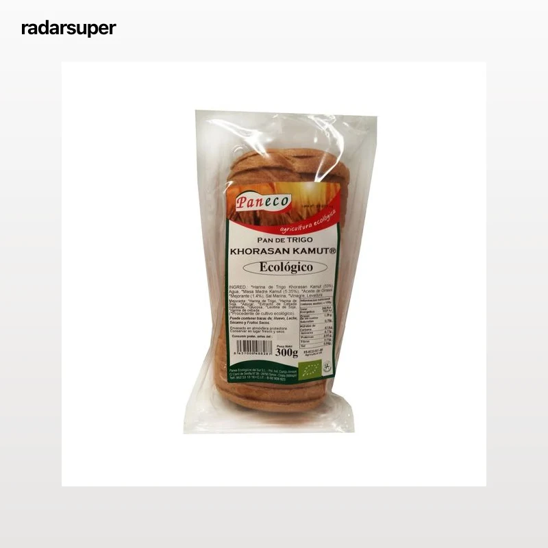 PANECO Pan molde de trigo ecológico PANECO 300 g.