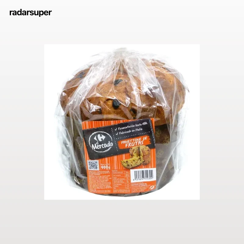 Panettone de frutas clásico Carrefour El Mercado 900 g