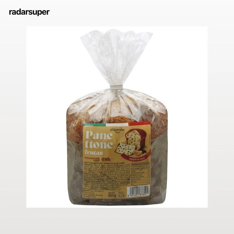 Panettone con frutas fermentación lenta Alipende 900 g