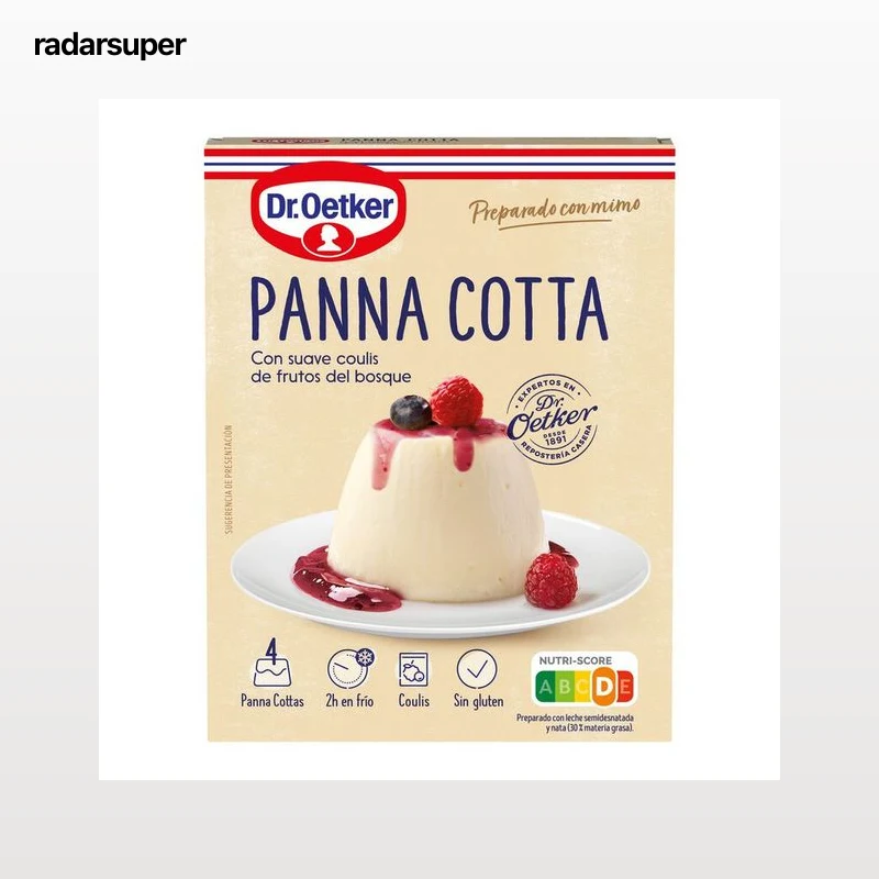 Pannacotta de frutos del bosque Dr.Oetker 109g