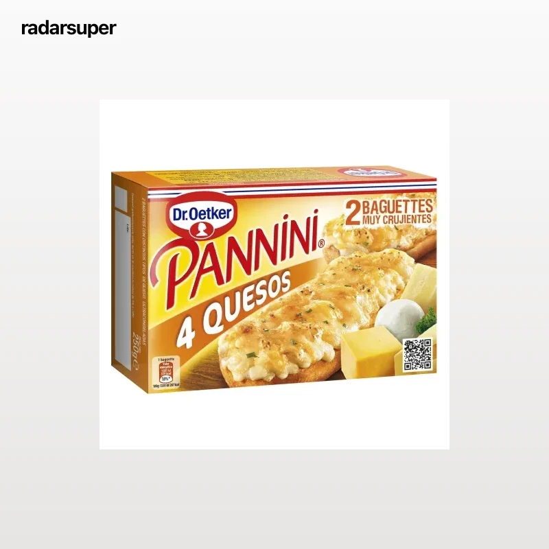 Pannini 4 quesos Dr. Oetker 250 g.