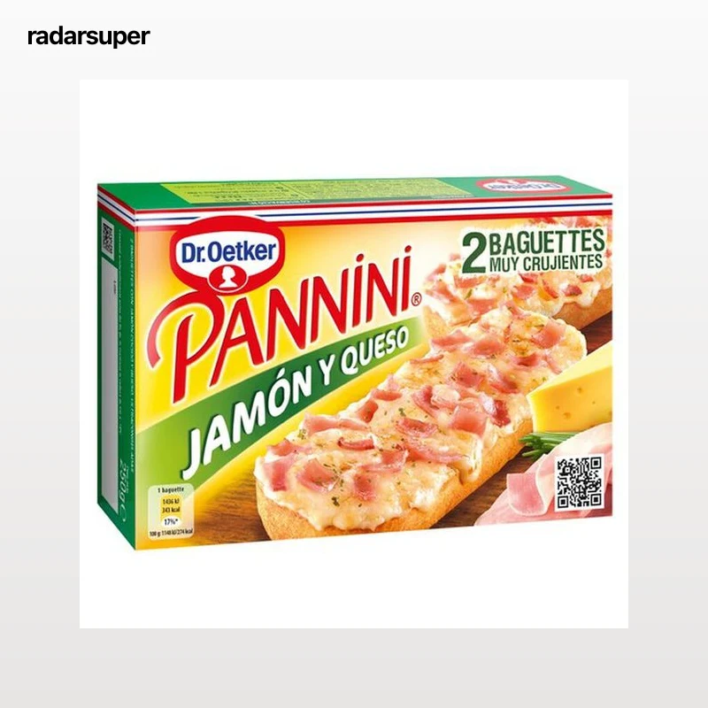 Pannini Dr Oetker 250g jamón y queso