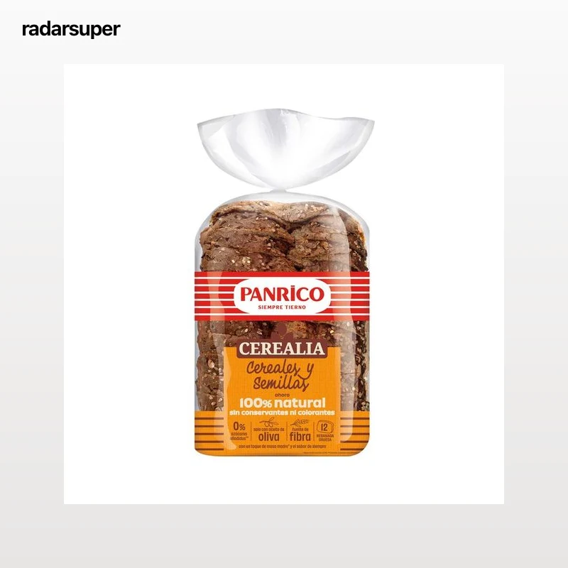 PANRICO Pan de molde de cereales y semillas 460 g.