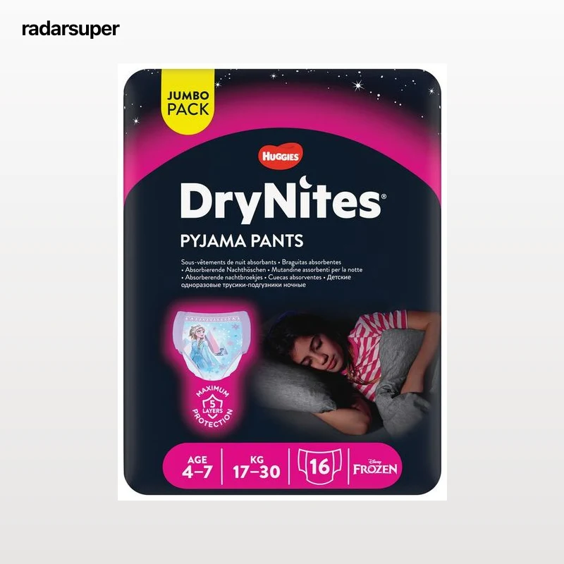 Pants braguitas Huggies Drynites Girls 17-30kg 16 uds