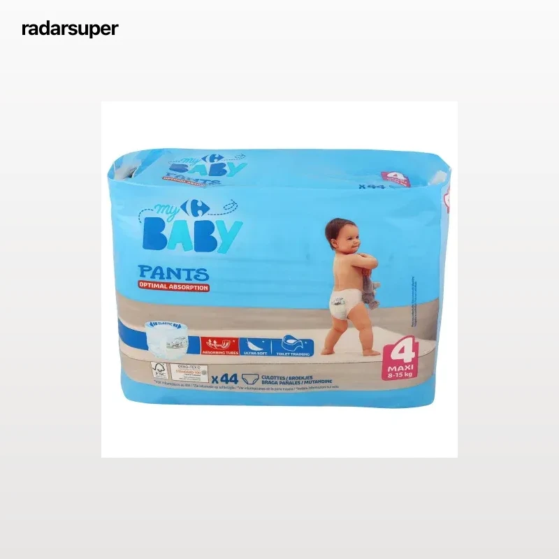Pants optima adsorption My Carrefour Baby T4 (8 -15 kg) 44 ud.
