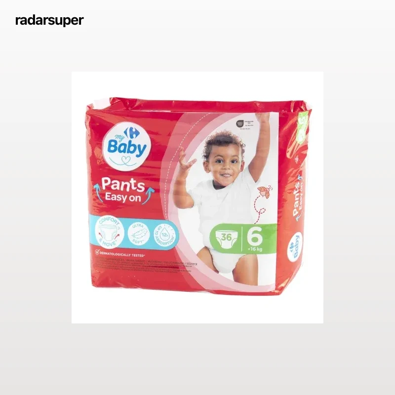 Pants optima adsorption My Carrefour Baby T6 (+16 kg) 36 ud.