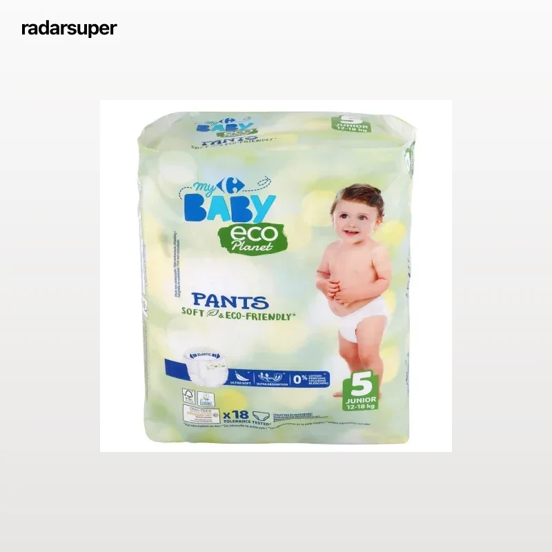Pants soft & eco-friendly ecológico My Carrefour Baby T5 (12-18 kg) 18 ud.