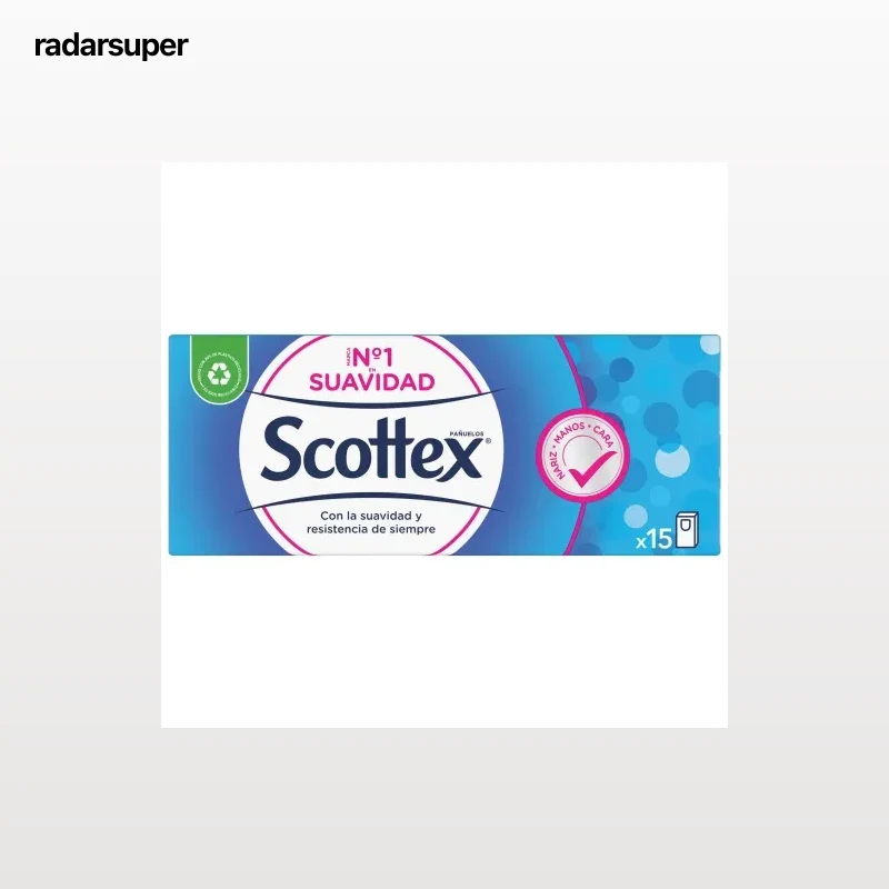 Pañuelos 3 capas Original Scottex 15 ud.