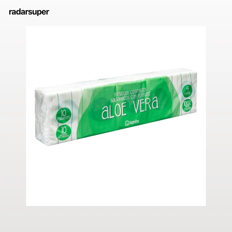 Pañuelos compactos Lanta 10 uds aloe vera